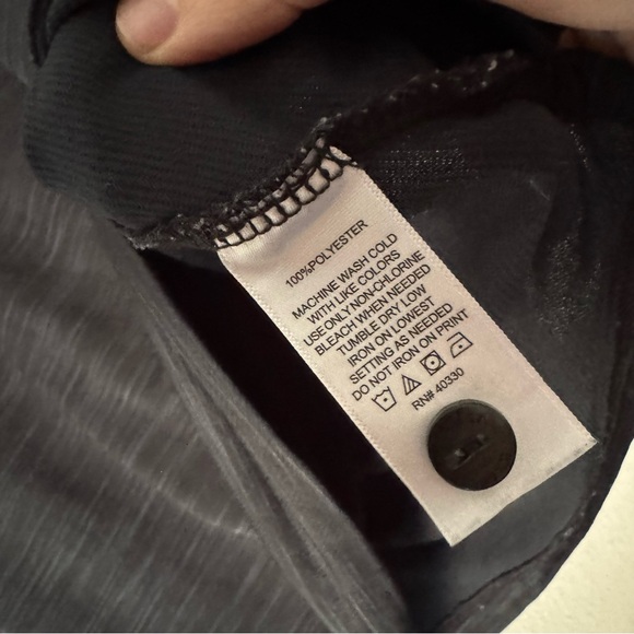 Haggar XL Black Performance Polo Shirt Mens Heathered Casual Golf Athleisure - Picture 7 of 9